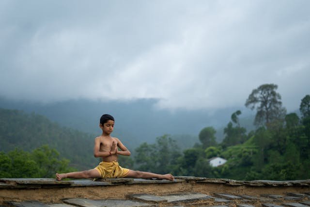 When children engage in yoga, it improves their cardiovascular health and improves muscle strength