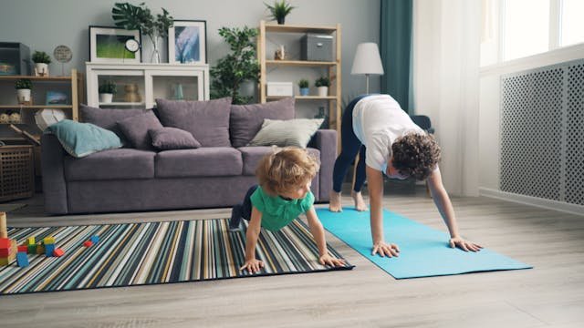 Yoga helps young children enhance their flexibility, balance and posture